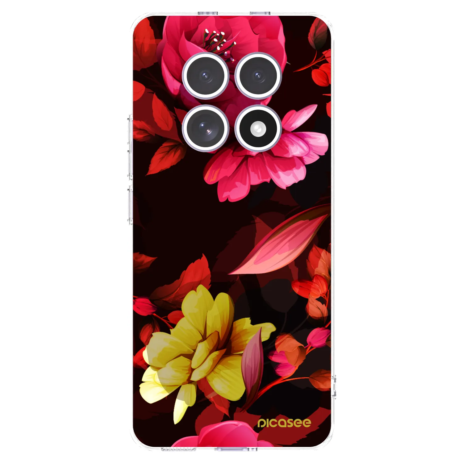 Picasee Xiaomi Redmi Note 15 Hülle - Transparentes Silikon - Dark Peonny