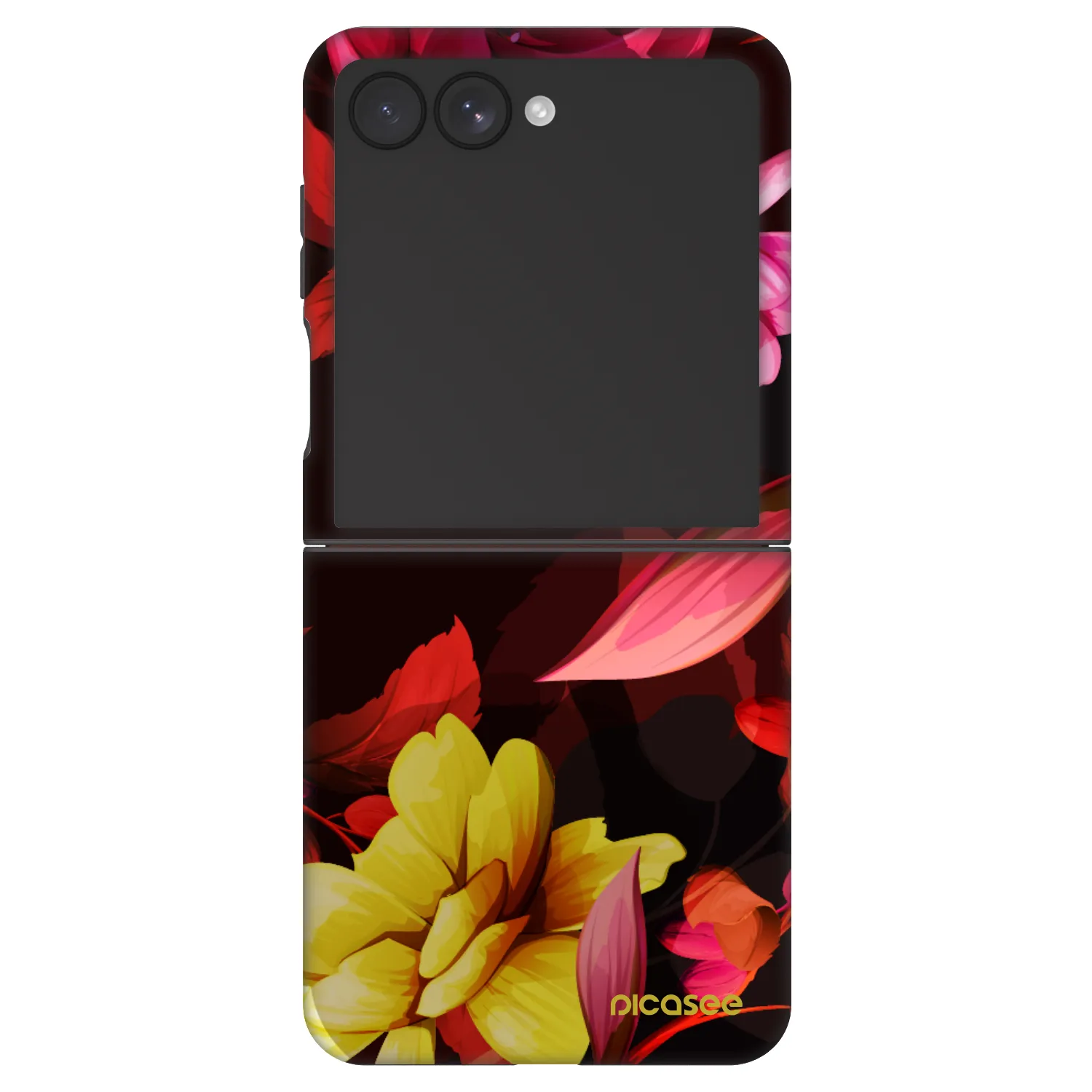 Picasee Fashion Case für Samsung Galaxy Z Flip7 5G - Dark Peonny