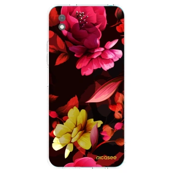 Picasee Xiaomi Redmi 9A Hülle - Schwarzes Silikon - Dark Peonny