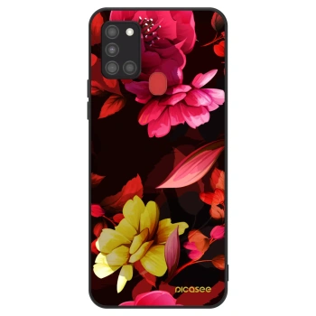 Hülle für Samsung Galaxy A21s - Dark Peonny