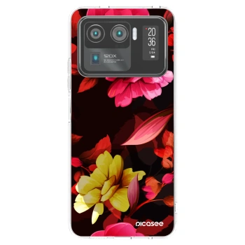 Picasee Xiaomi Mi 11 Ultra Hülle - Transparentes Silikon - Dark Peonny