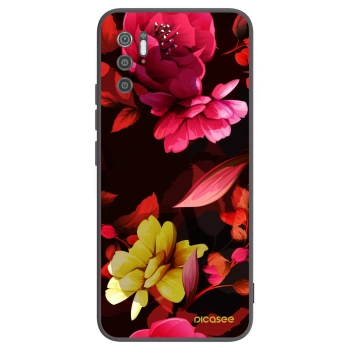 Picasee Xiaomi Poco M3 Pro 5G Hülle - Schwarzes Silikon - Dark Peonny