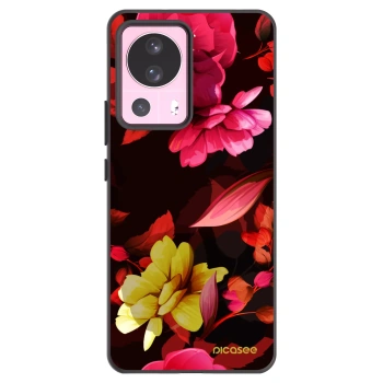 Picasee Xiaomi 13 Lite Hülle - Schwarzes Silikon - Dark Peonny