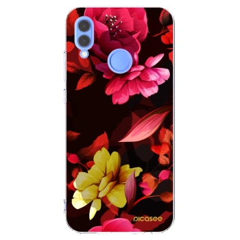 Picasee Honor 10 Lite Hülle - Transparentes Silikon - Dark Peonny