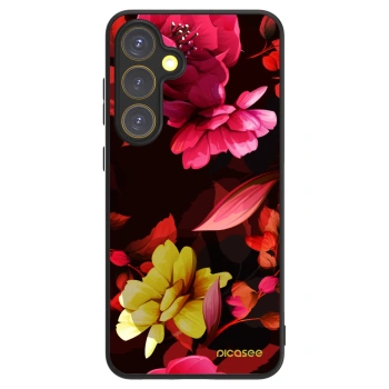 Picasee ULTIMATE CASE PowerShare für Samsung Galaxy S24 FE S721B - Dark Peonny