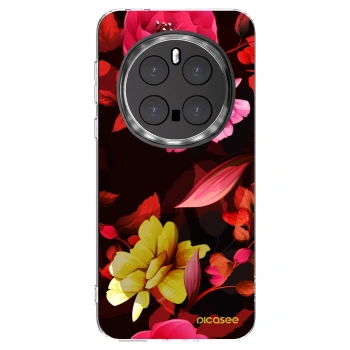 Picasee Honor Magic7 Pro 5G Hülle - Transparentes Silikon - Dark Peonny