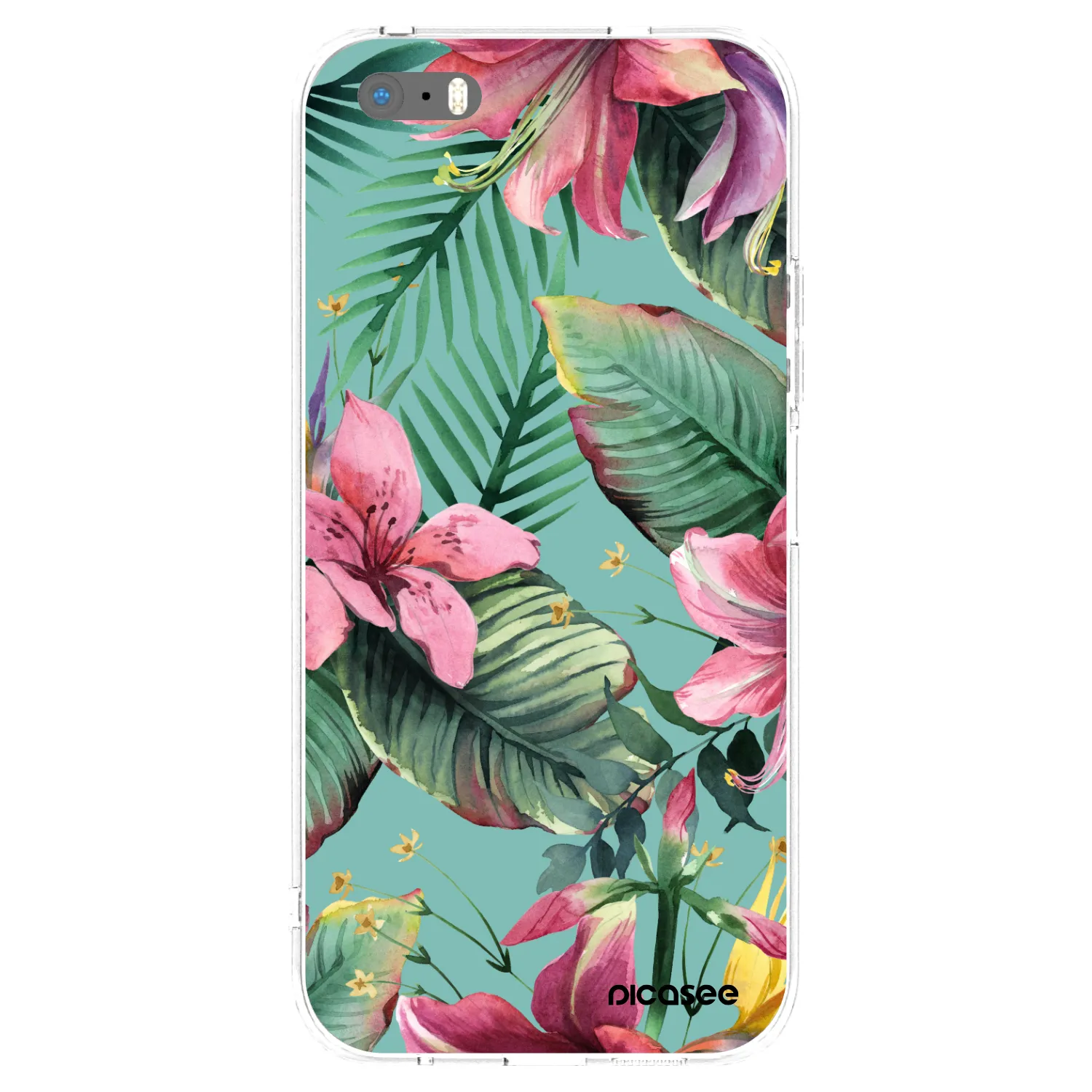 Picasee Apple iPhone 5/5S/SE Hülle - Transparentes Silikon - Hawaii