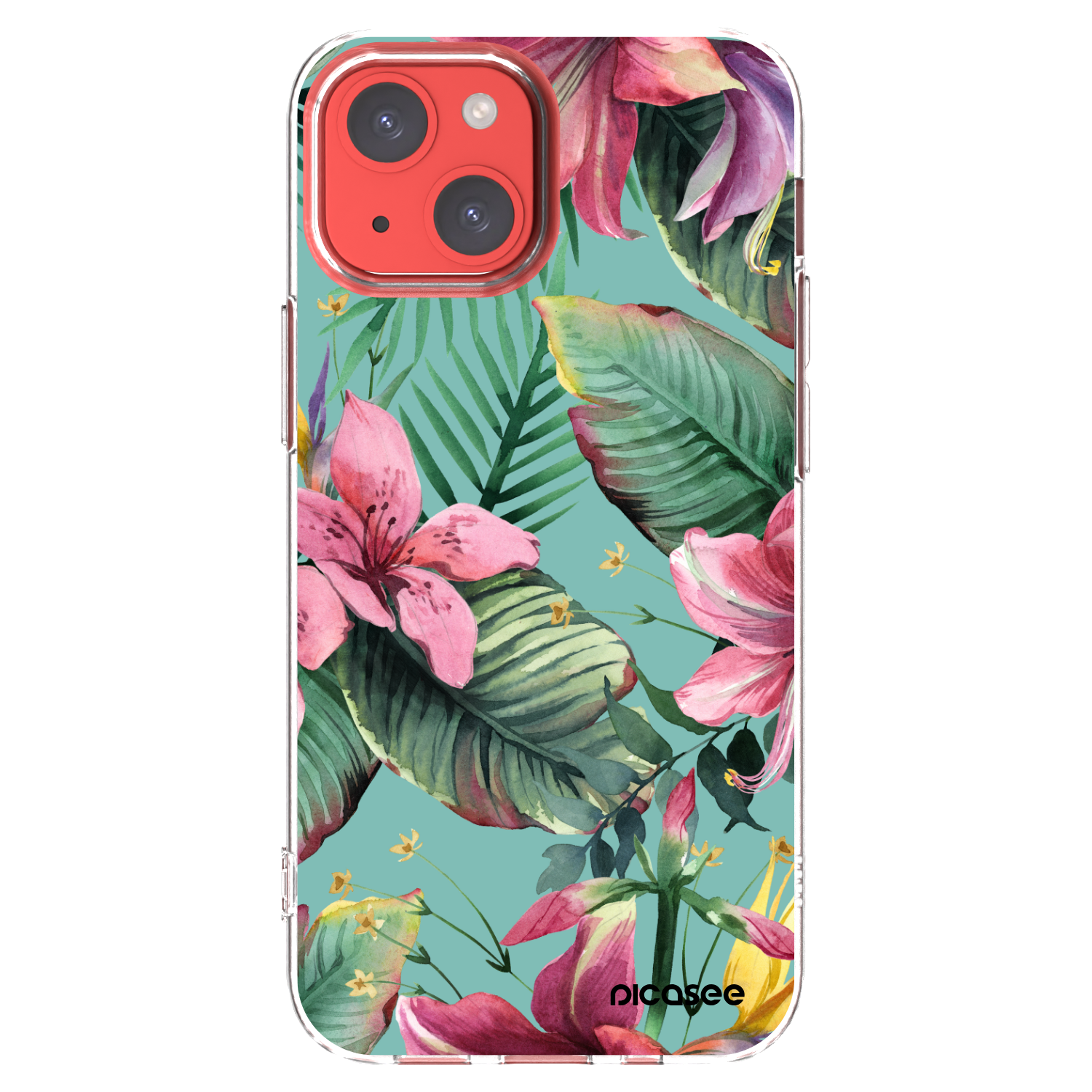 Picasee Apple iPhone 13 mini Hülle - Transparentes Silikon - Hawaii