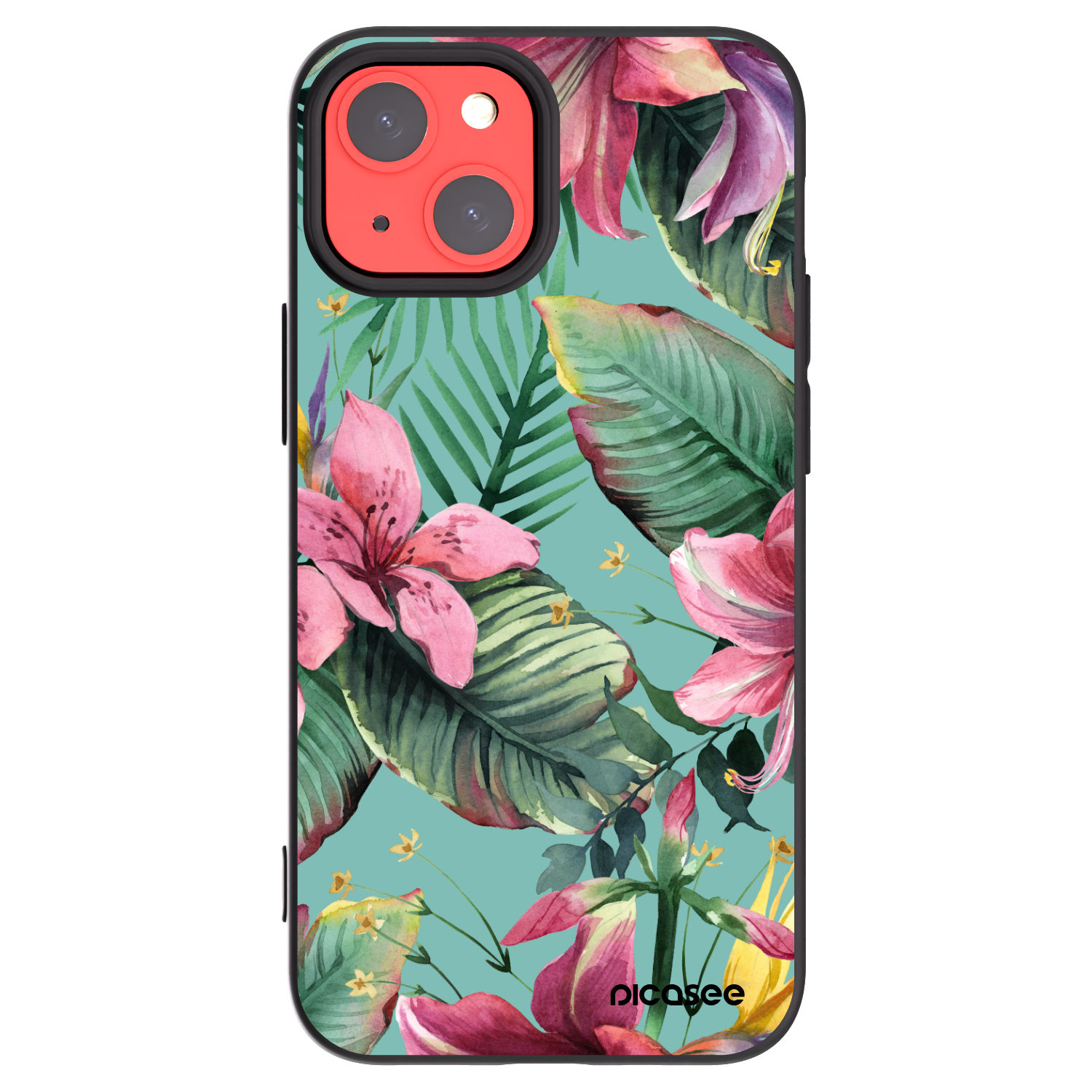 Picasee Apple iPhone 13 mini Hülle - Schwarzes Silikon - Hawaii
