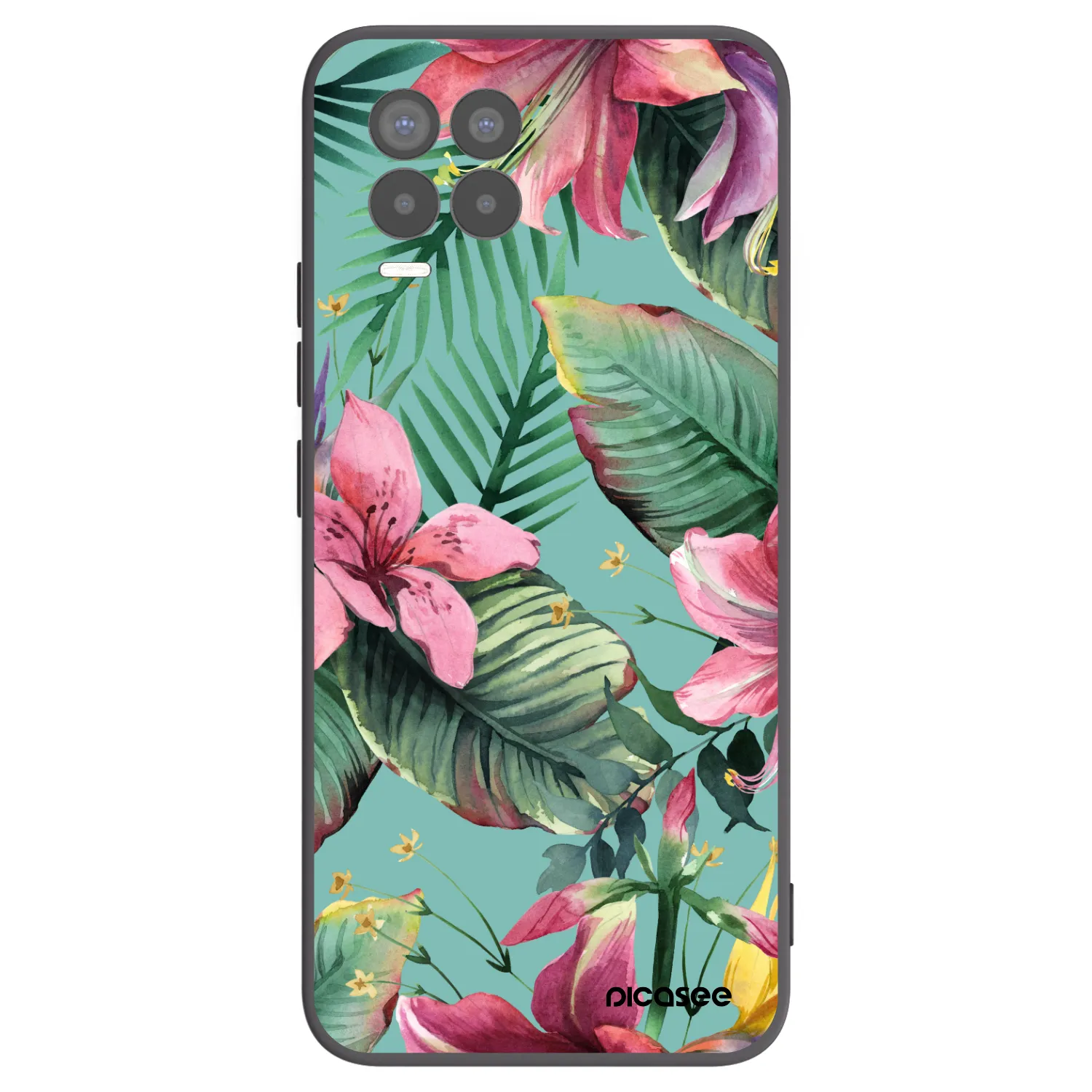 Picasee Realme 8 Pro Hülle - Schwarzes Silikon - Hawaii