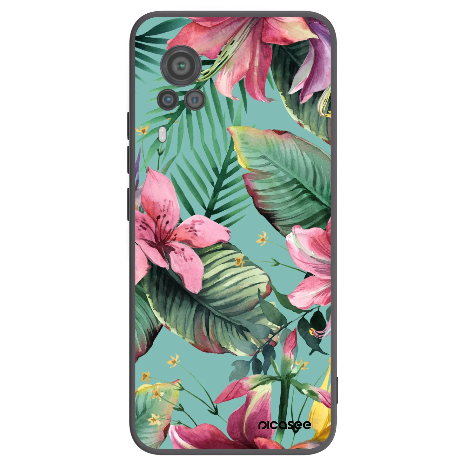 Picasee Vivo X60 Pro 5G Hülle - Schwarzes Silikon - Hawaii