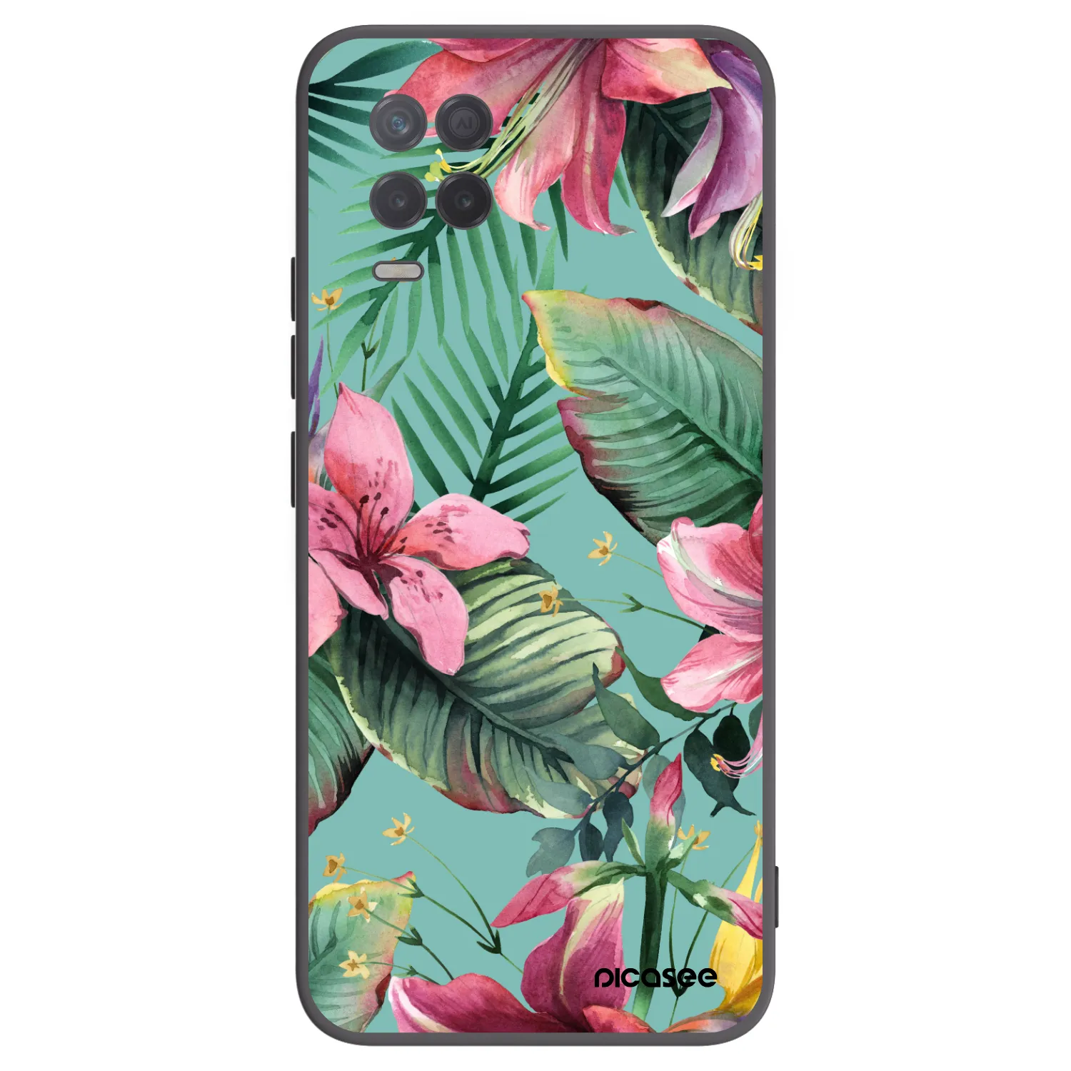 Picasee Realme 8 5G Hülle - Schwarzes Silikon - Hawaii