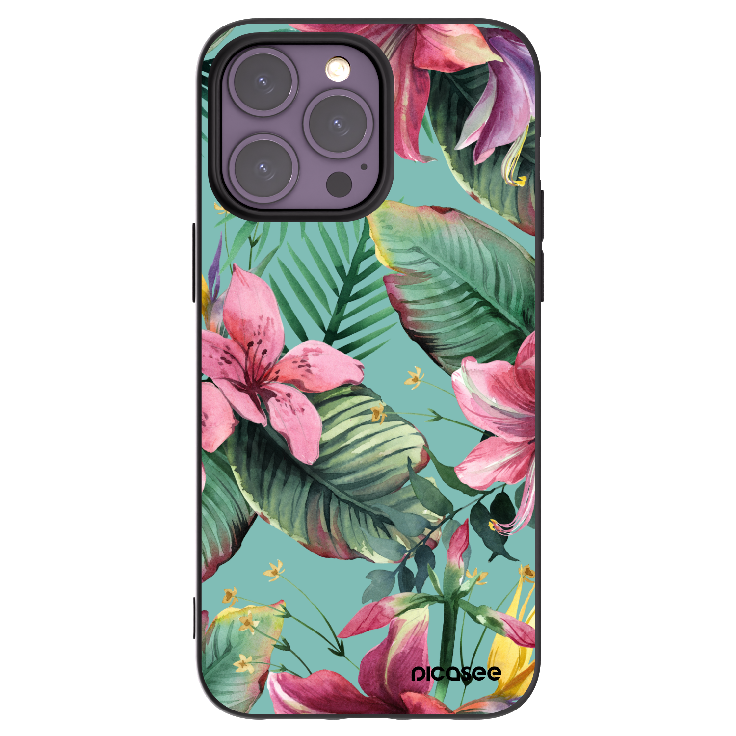 Picasee Apple iPhone 14 Pro Max Hülle - Schwarzes Silikon - Hawaii