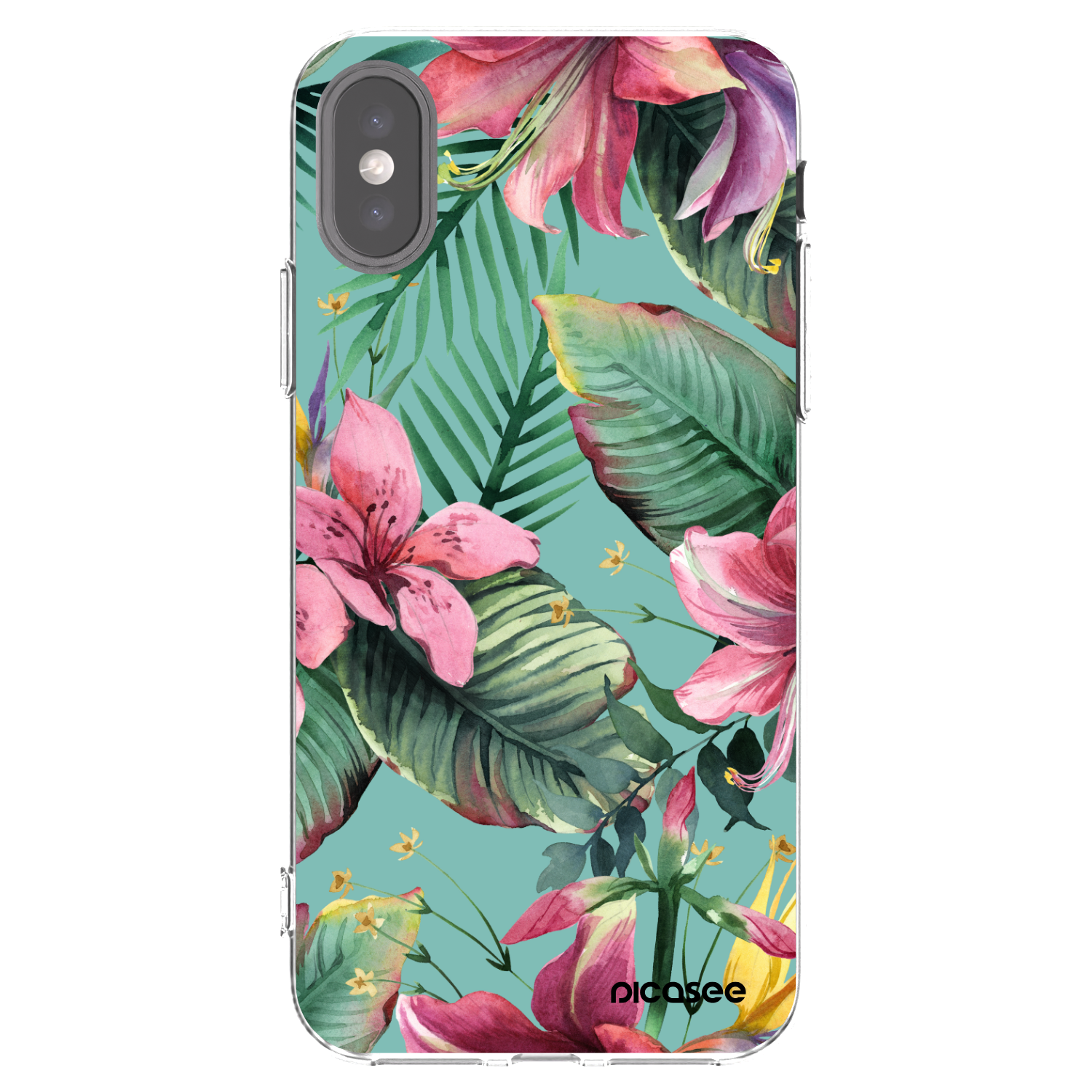 Picasee Apple iPhone X/XS Hülle - Transparentes Silikon - Hawaii