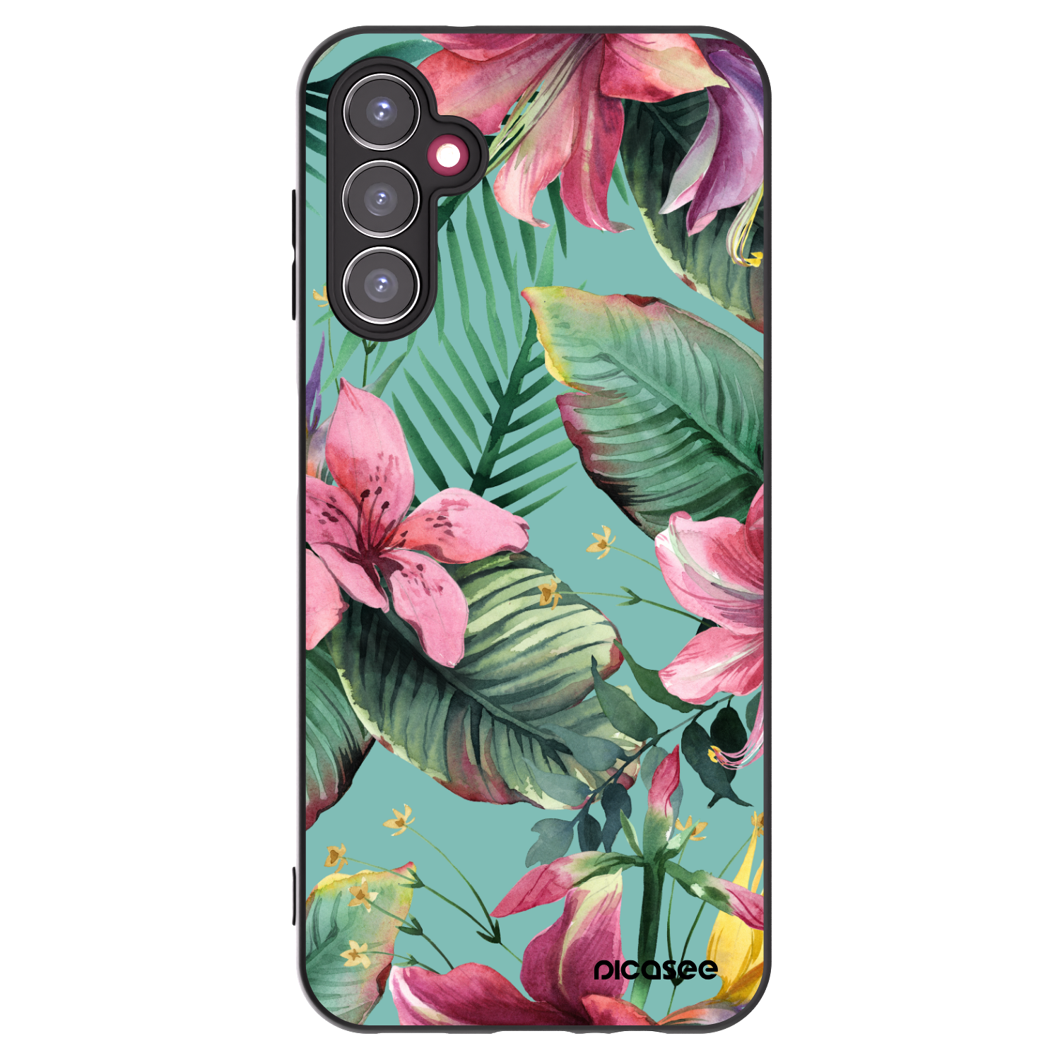 Picasee Samsung Galaxy A14 4G A145R Hülle - Schwarzes Silikon - Hawaii