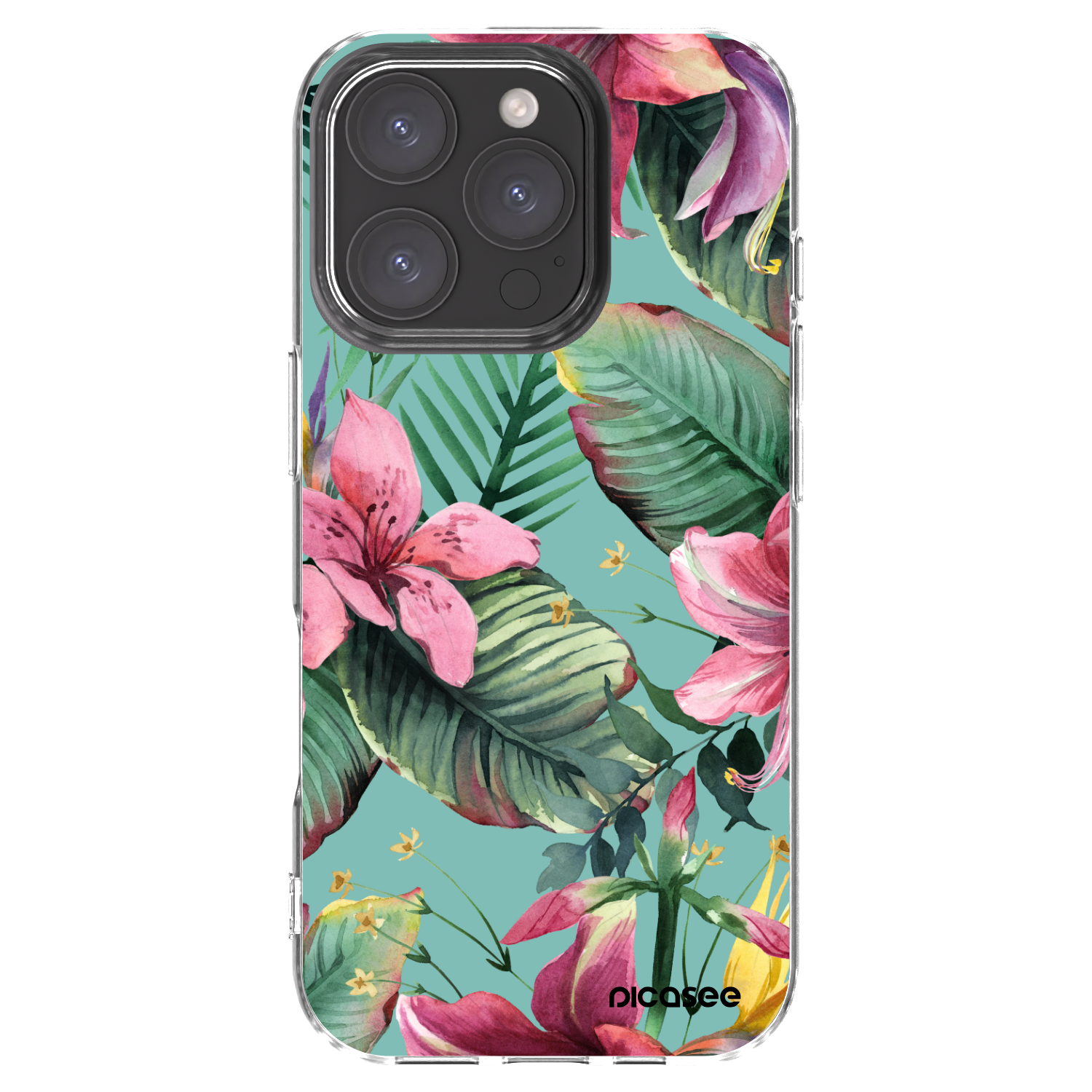 Picasee Apple iPhone 16 Pro Hülle - Transparentes Silikon - Hawaii