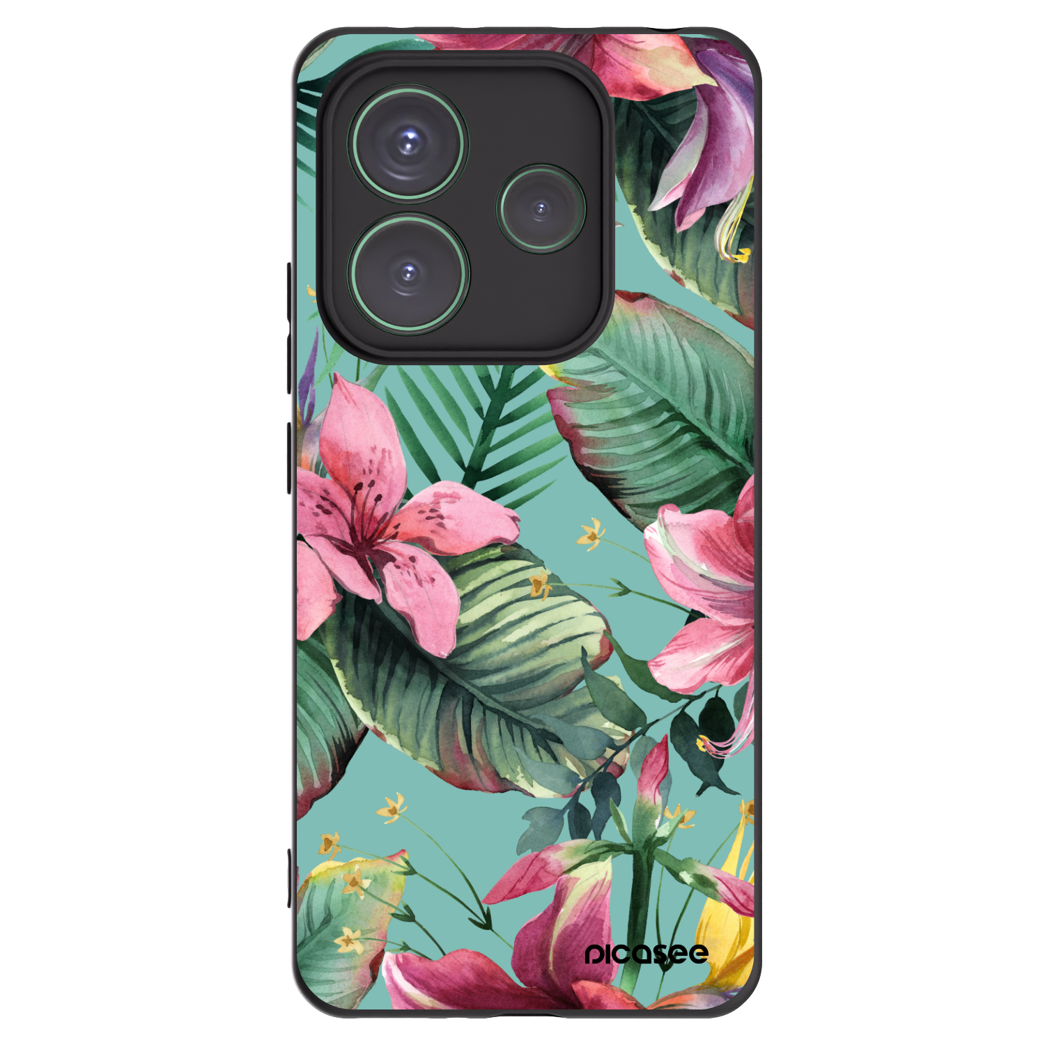 Picasee Xiaomi Redmi Note 14 5G Hülle - Schwarzes Silikon - Hawaii