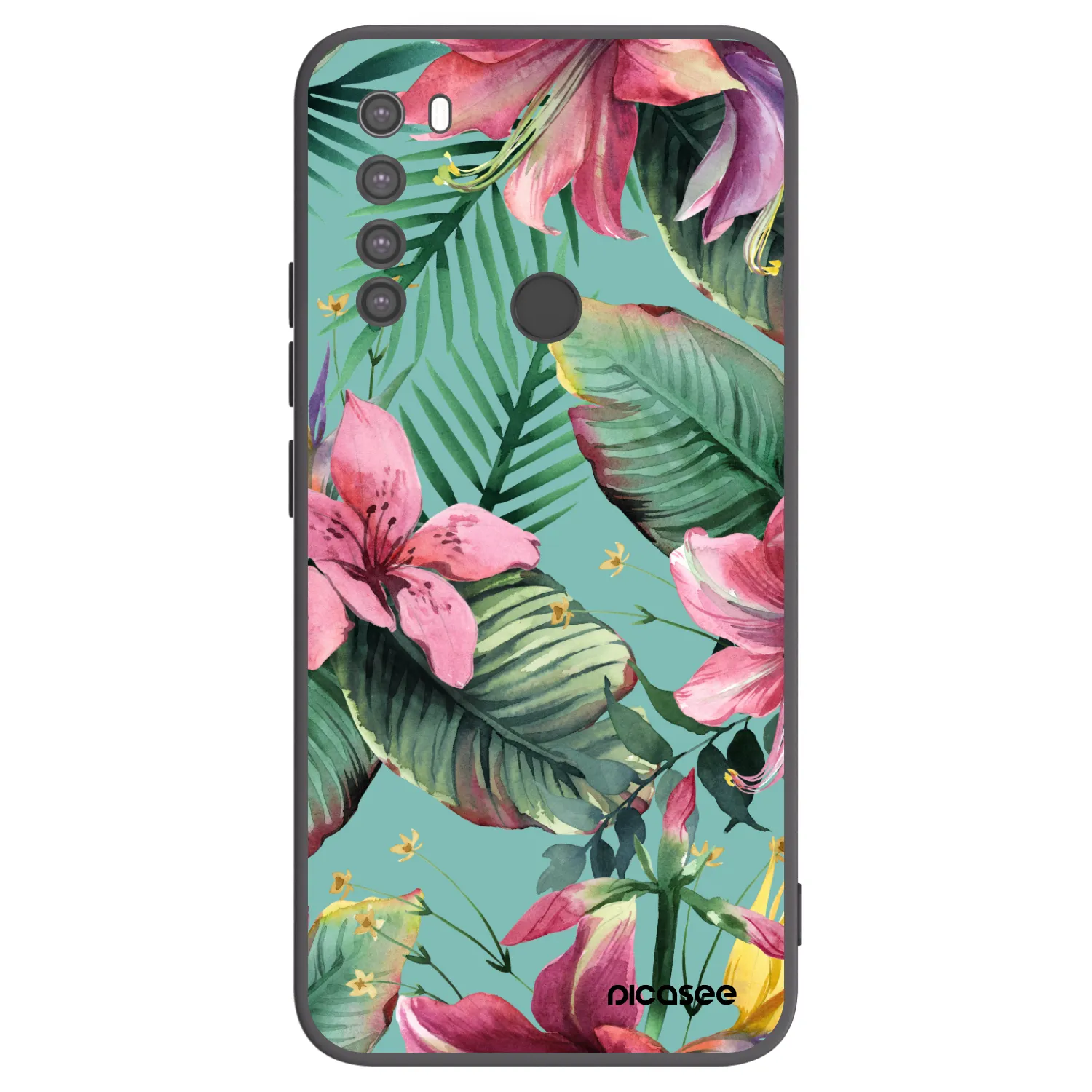 Picasee Xiaomi Redmi Note 8 Hülle - Schwarzes Silikon - Hawaii