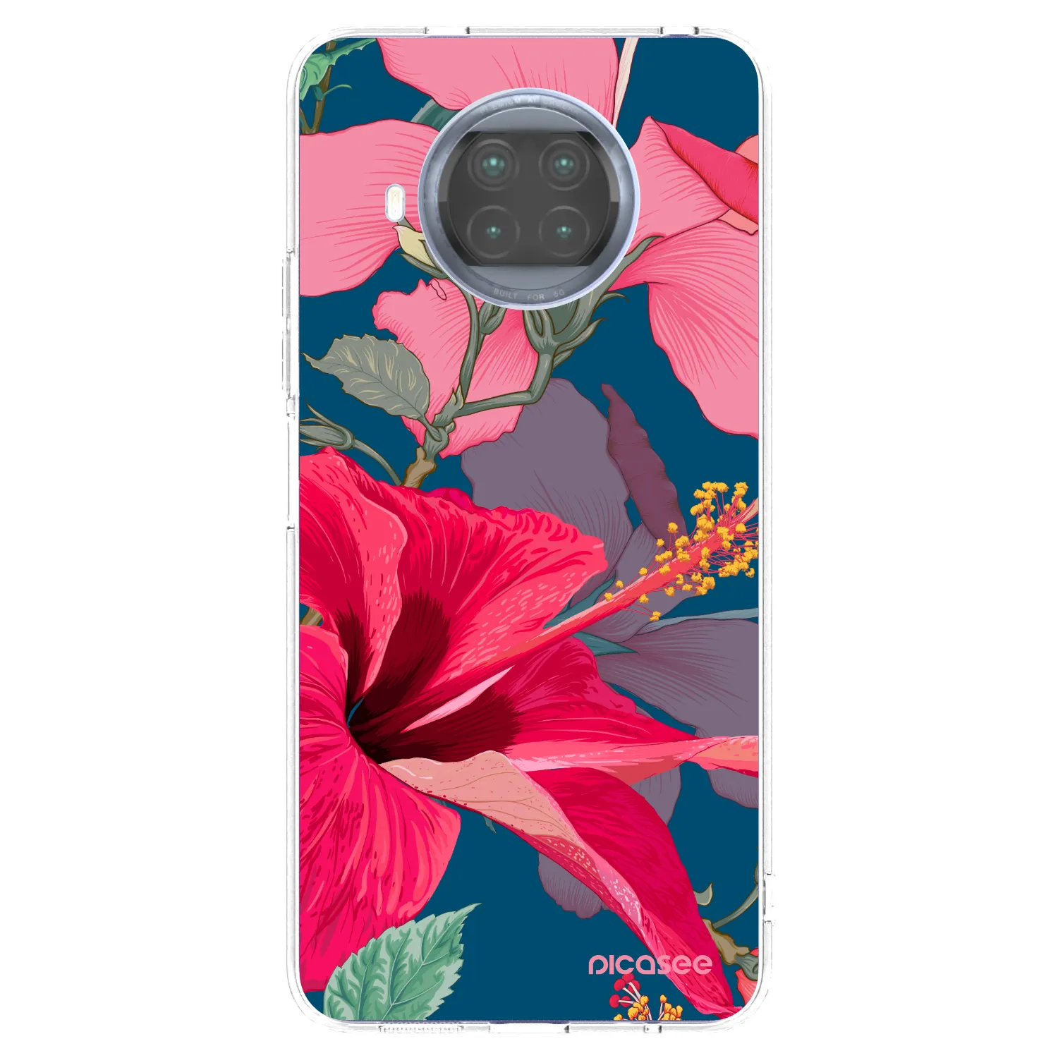 Picasee Xiaomi Mi 10T Lite Hülle - Transparentes Silikon - Hibiscus