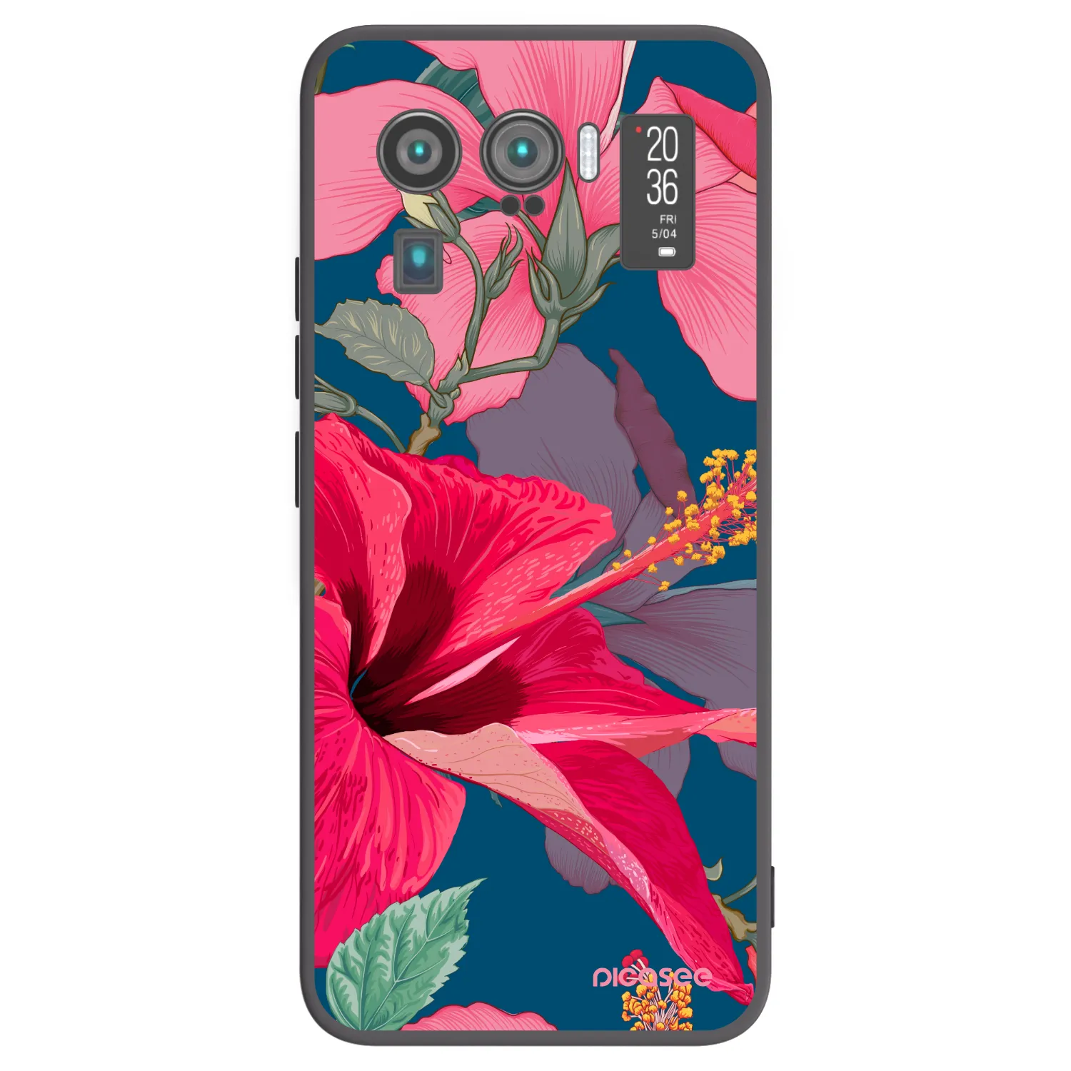 Picasee Xiaomi Mi 11 Ultra Hülle - Schwarzes Silikon - Hibiscus
