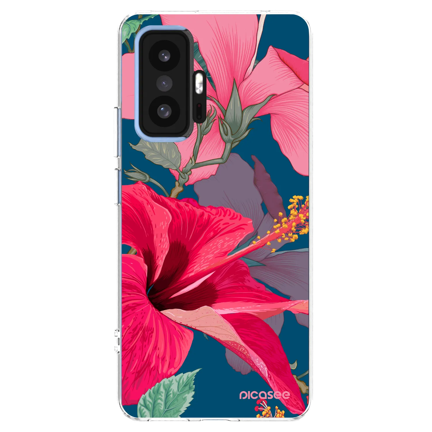 Picasee Xiaomi 11T Pro Hülle - Transparentes Silikon - Hibiscus