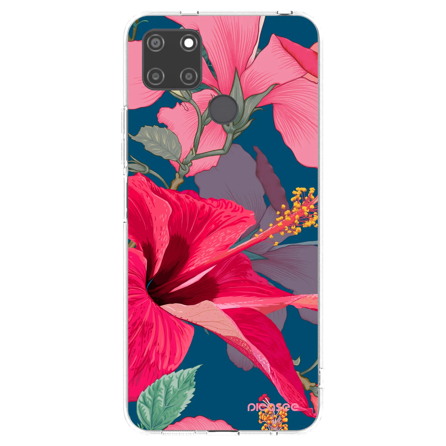 Picasee Realme C21Y Hülle - Transparentes Silikon - Hibiscus