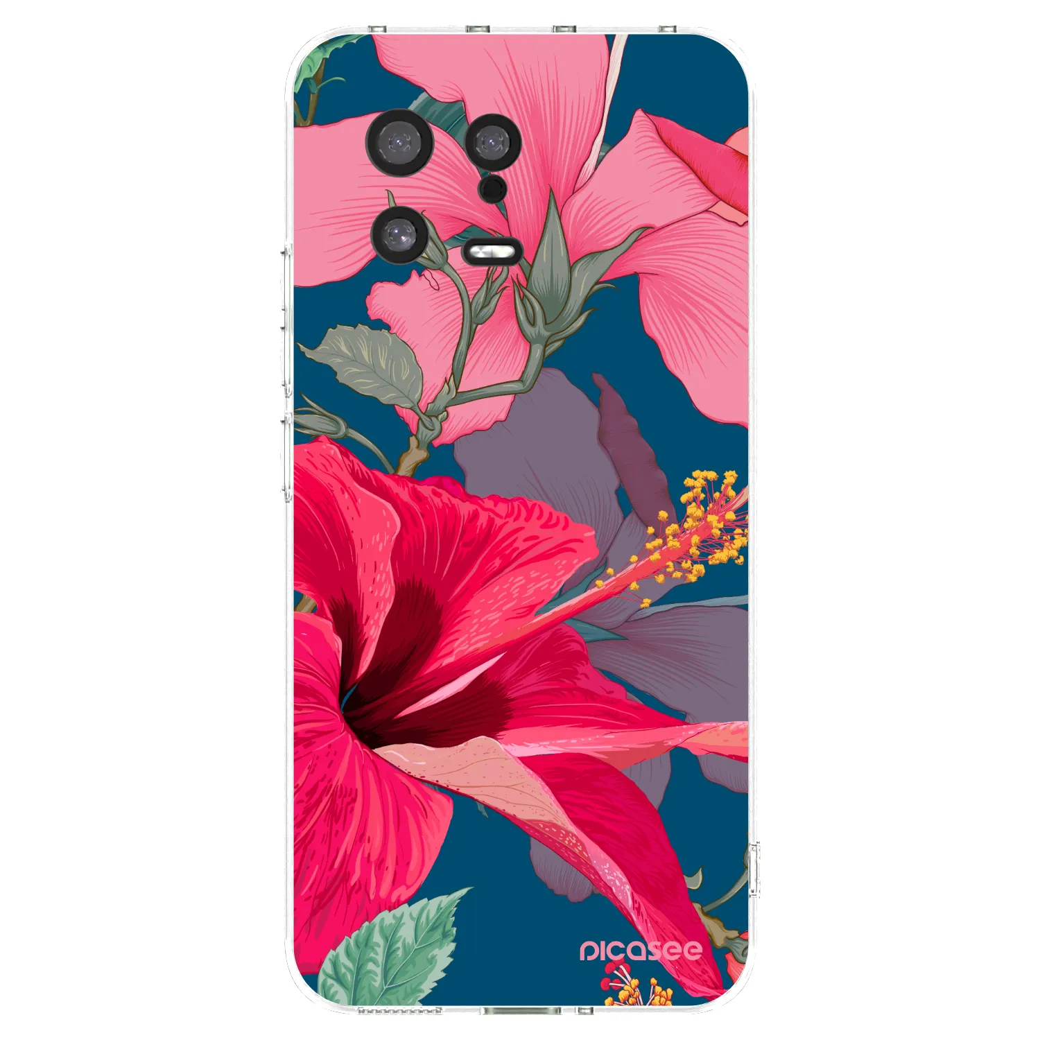 Picasee Xiaomi 13 Hülle - Transparentes Silikon - Hibiscus
