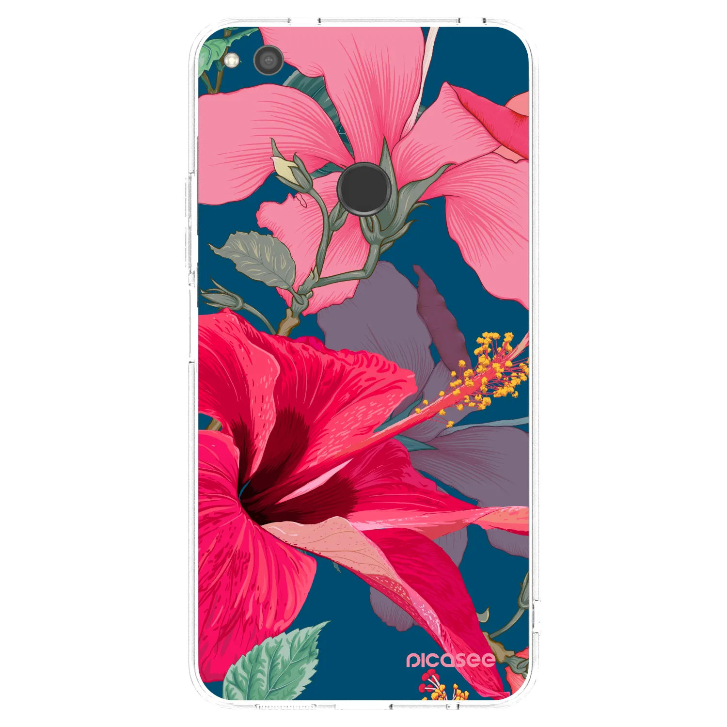 Picasee Huawei P9 Lite 2017 Hülle - Transparentes Silikon - Hibiscus