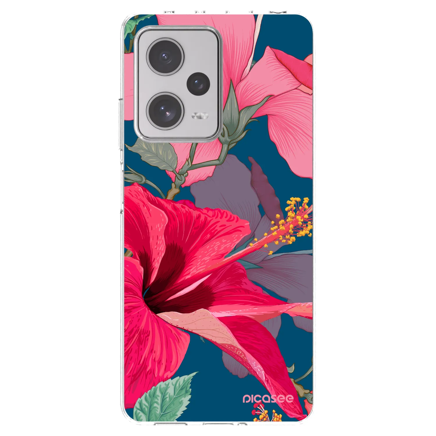 Picasee Xiaomi Redmi Note 12 Pro+ 5G Hülle - Transparentes Silikon - Hibiscus