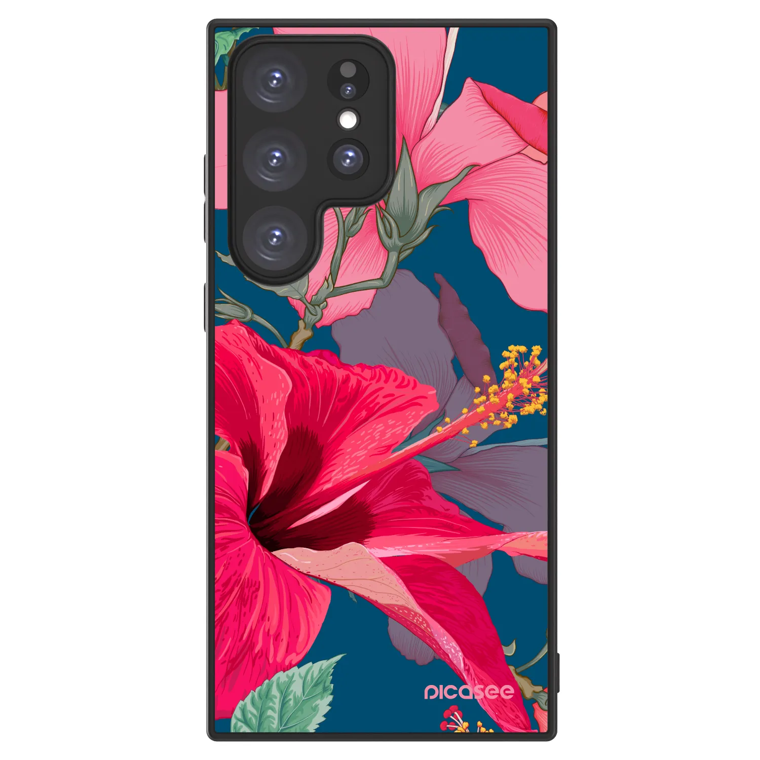 Picasee ULTIMATE CASE PowerShare für Samsung Galaxy S23 Ultra 5G - Hibiscus
