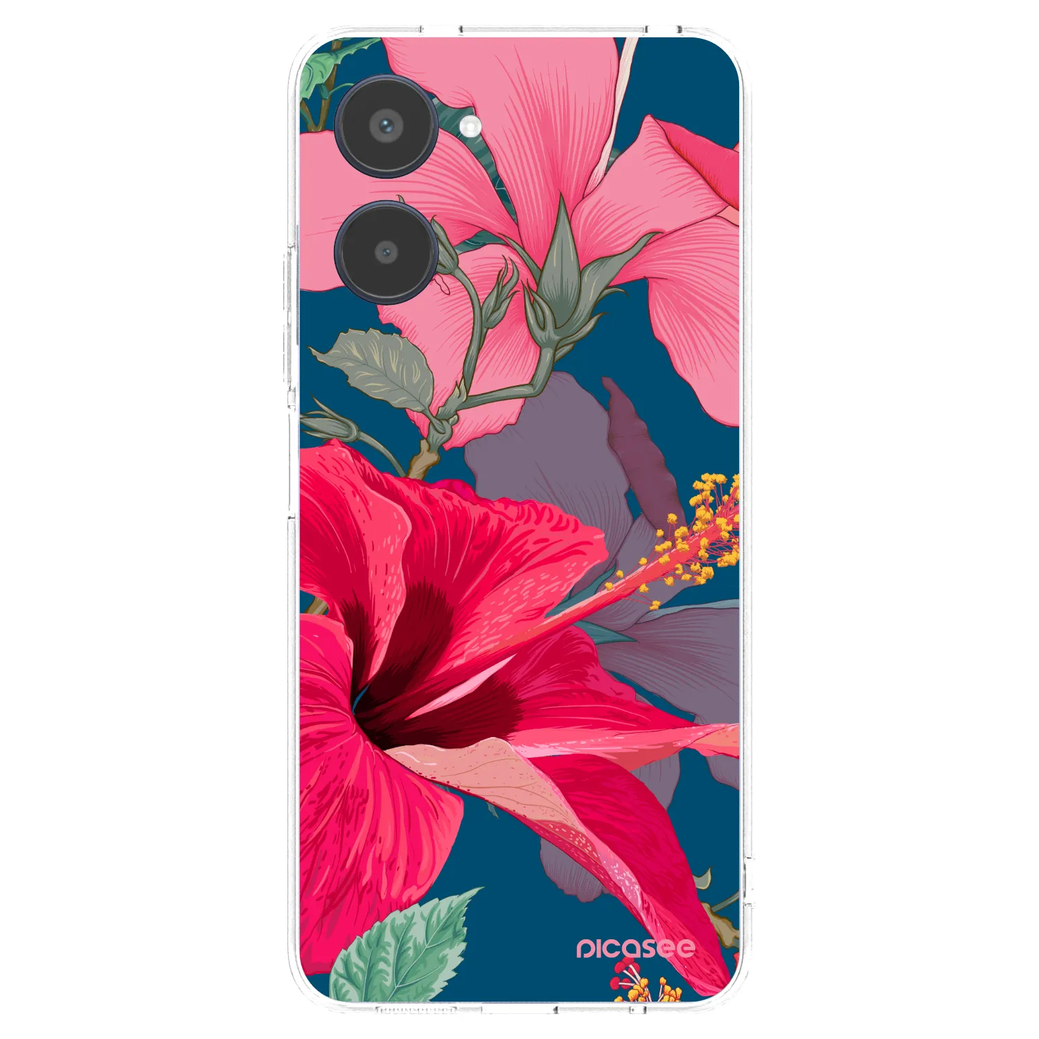 Picasee Realme 10 4G Hülle - Transparentes Silikon - Hibiscus