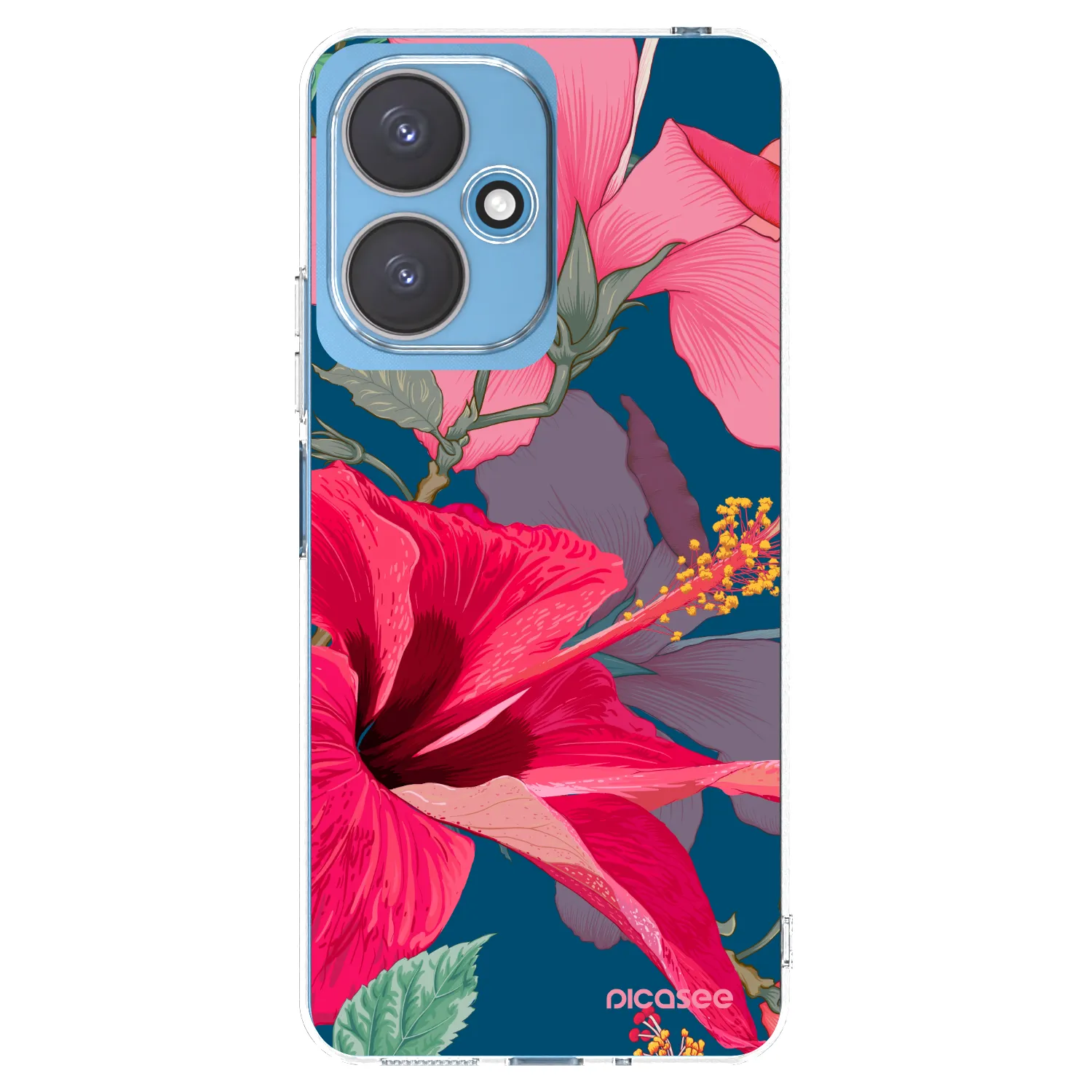 Picasee Xiaomi Redmi 13C 5G Hülle - Transparentes Silikon - Hibiscus