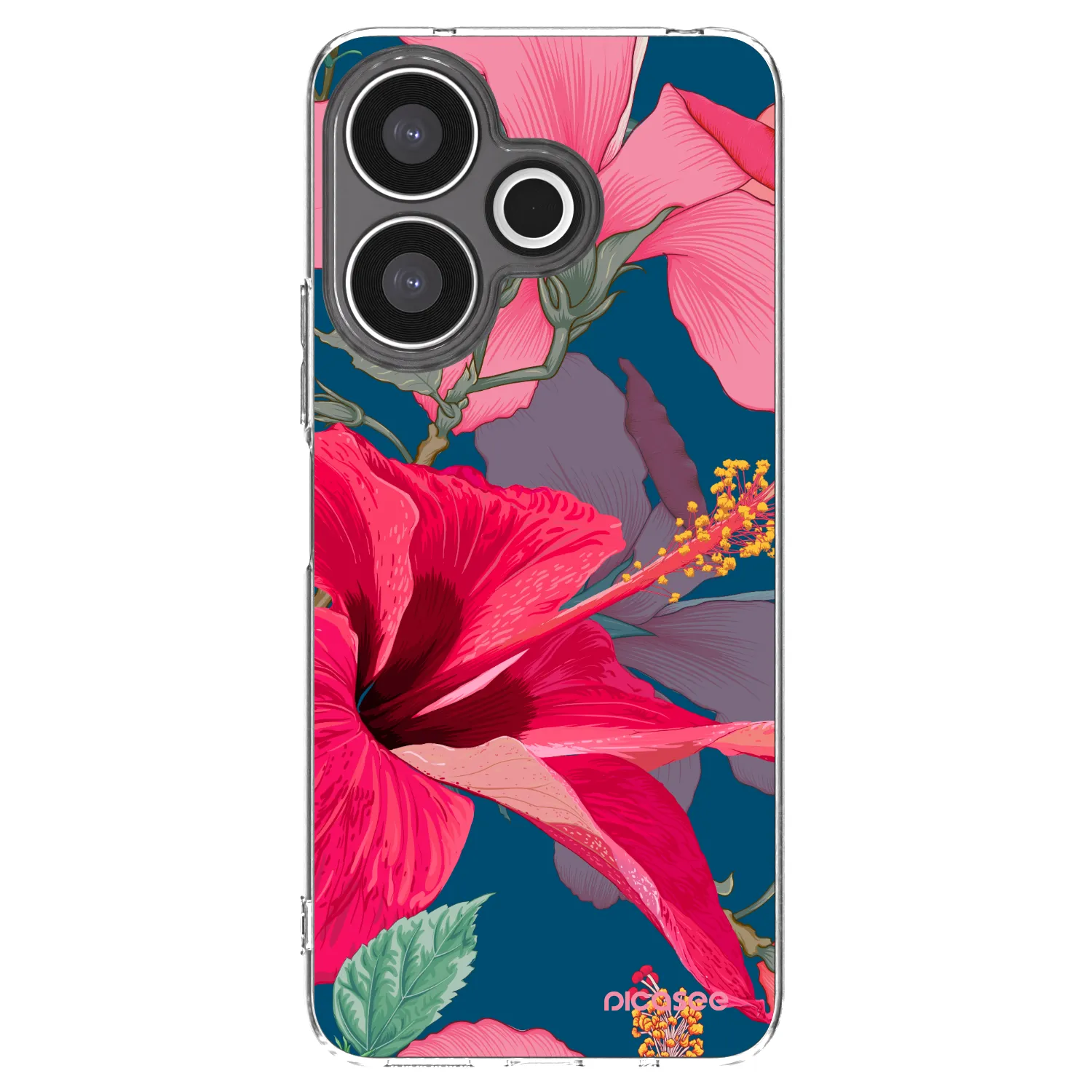 Picasee Xiaomi Redmi 13 4G Hülle - Transparentes Silikon - Hibiscus