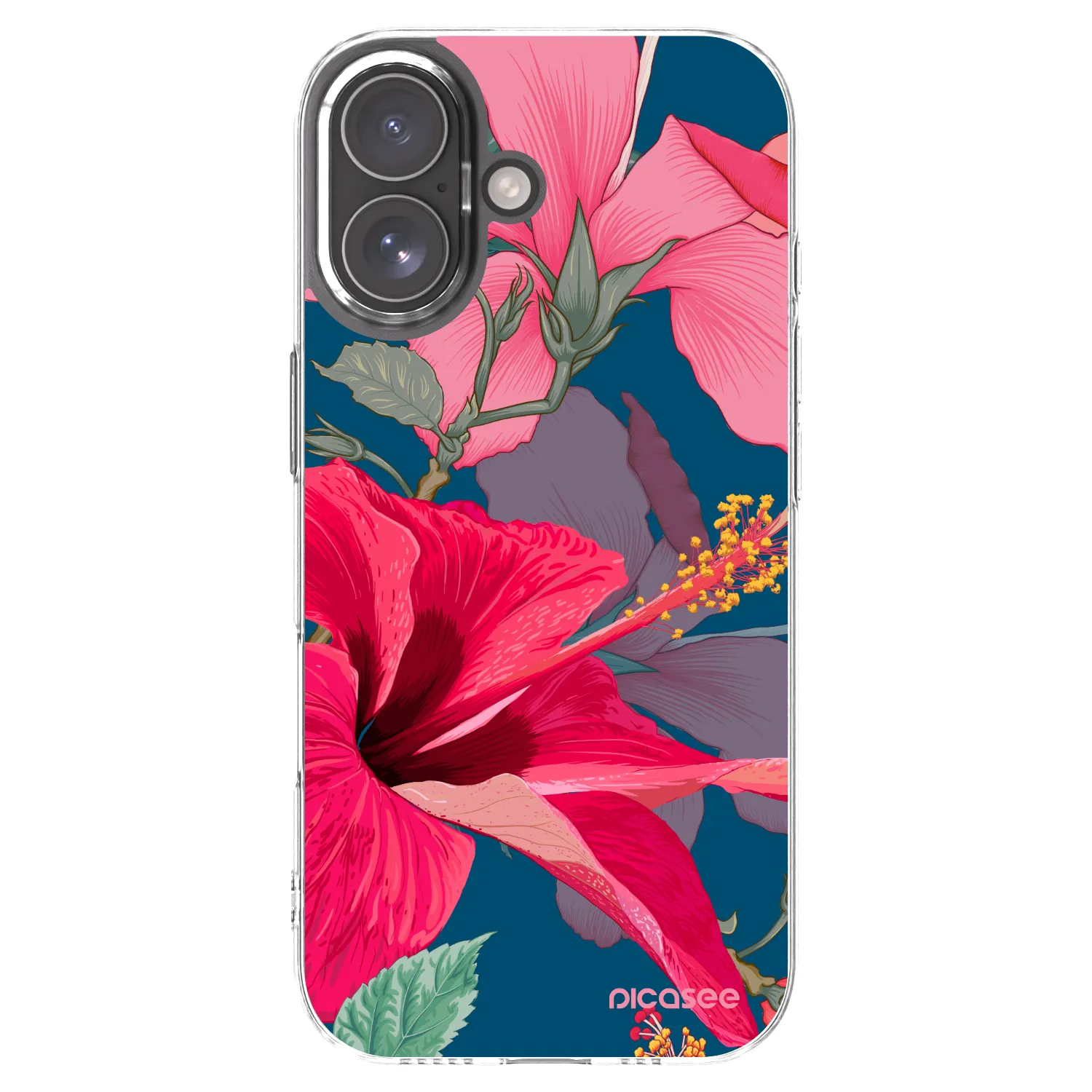 Picasee Apple iPhone 17 Hülle - Transparentes Silikon - Hibiscus