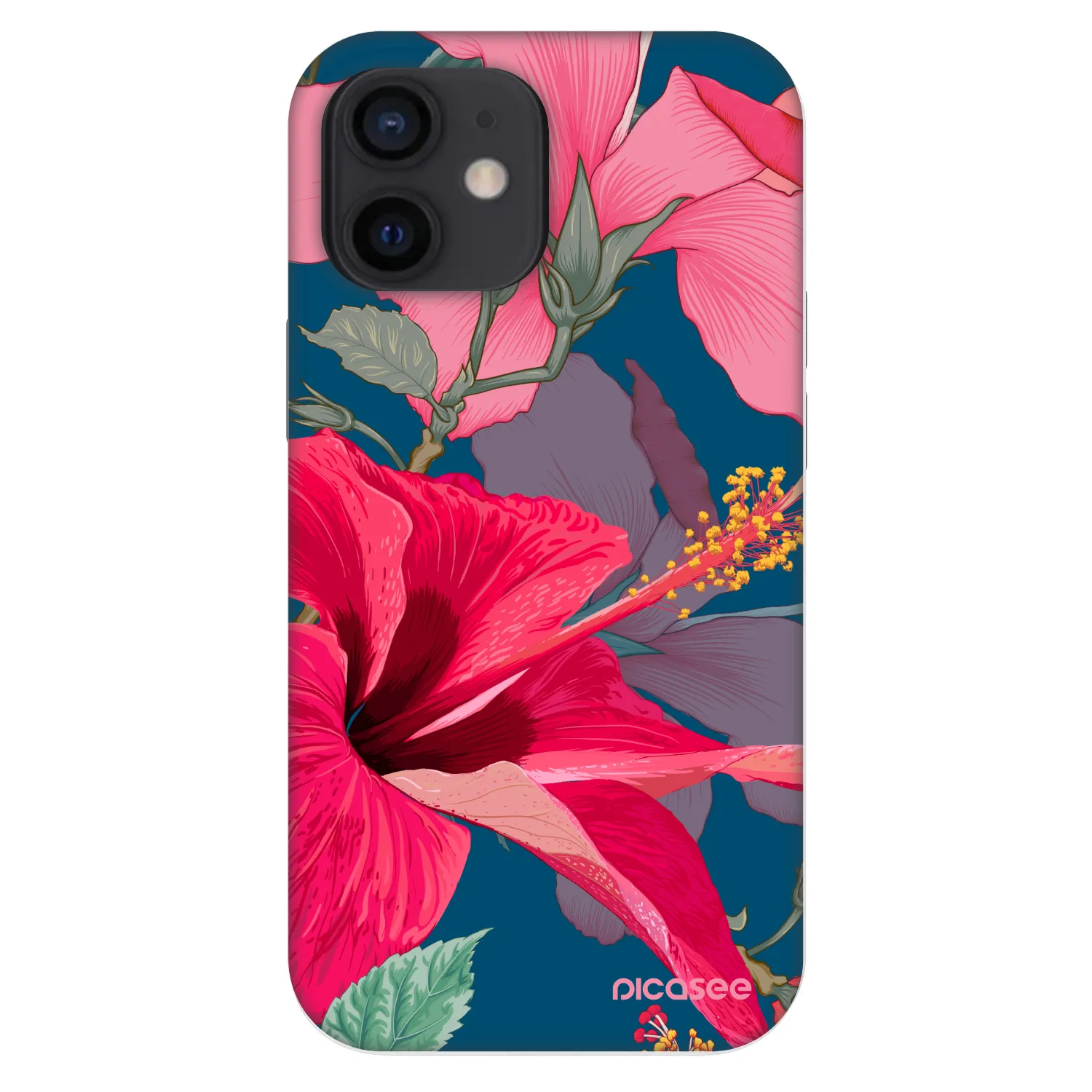 Picasee Fashion Case für Apple iPhone 12 mini - Hibiscus