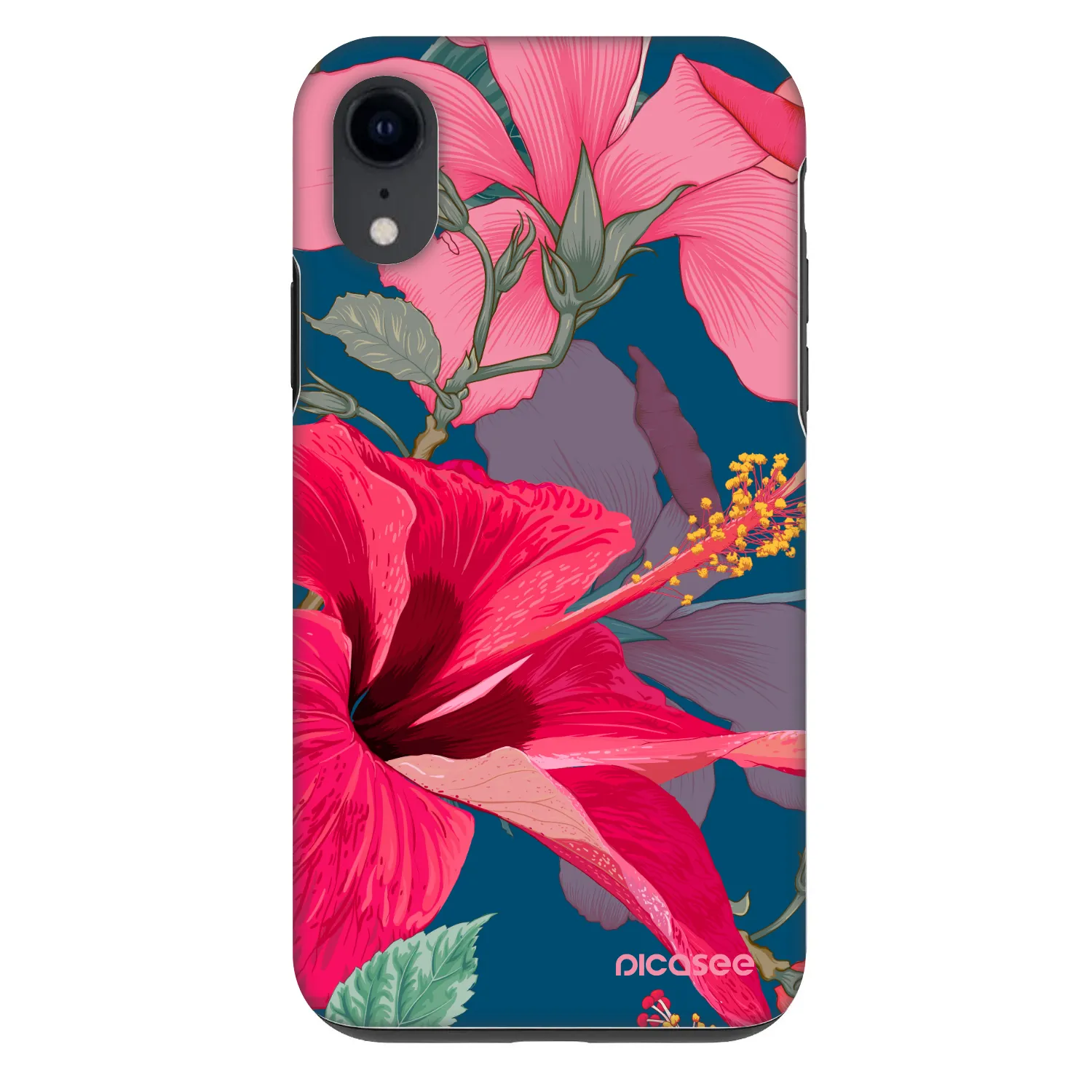 Picasee Fashion Case für Apple iPhone XR - Hibiscus