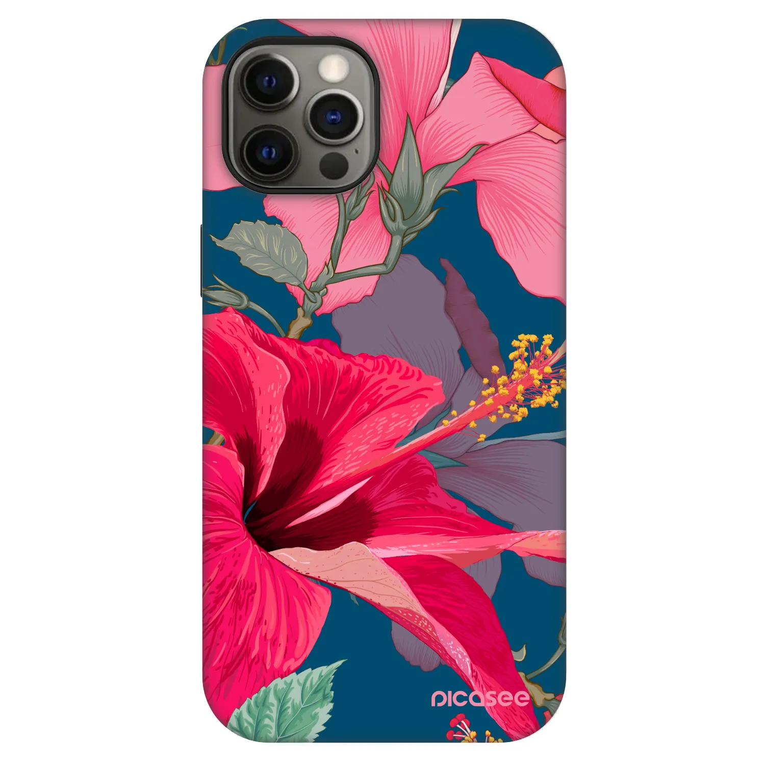 Picasee Fashion Case MagSafe für Apple iPhone 12 Pro - Hibiscus
