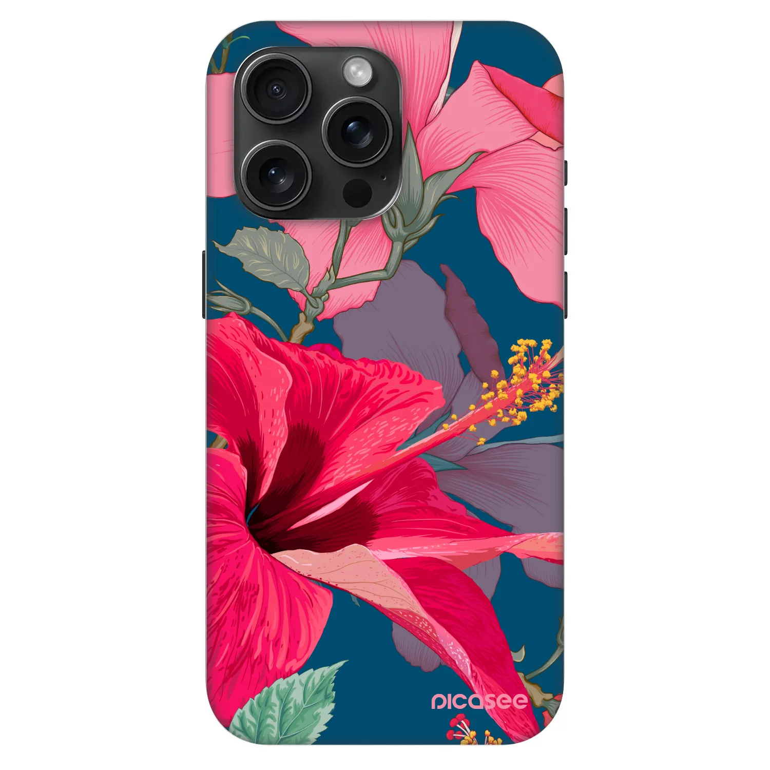 Picasee Fashion Case MagSafe für Apple iPhone 15 Pro Max - Hibiscus