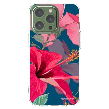 Picasee Apple iPhone 13 Pro Hülle - Transparentes Silikon - Hibiscus