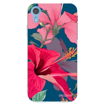 Picasee Apple iPhone XR Hülle - Transparentes Silikon - Hibiscus