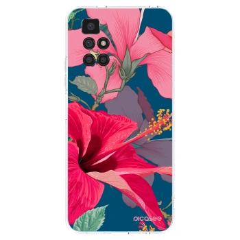 Picasee Xiaomi Redmi 10 Hülle - Transparentes Silikon - Hibiscus