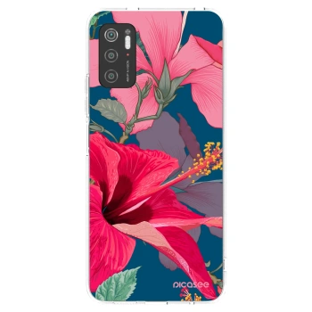 Picasee Xiaomi Poco M3 Pro 5G Hülle - Transparentes Silikon - Hibiscus