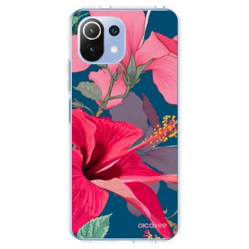 Picasee Xiaomi 11 Lite 5G NE Hülle - Transparentes Silikon - Hibiscus