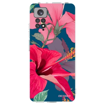Picasee Xiaomi Redmi Note 11 Hülle - Transparentes Silikon - Hibiscus
