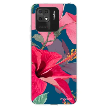 Picasee Xiaomi Redmi 10C Hülle - Transparentes Silikon - Hibiscus