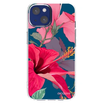 Picasee Apple iPhone 14 Hülle - Transparentes Silikon - Hibiscus