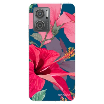 Picasee Xiaomi Redmi 10 5G Hülle - Transparentes Silikon - Hibiscus