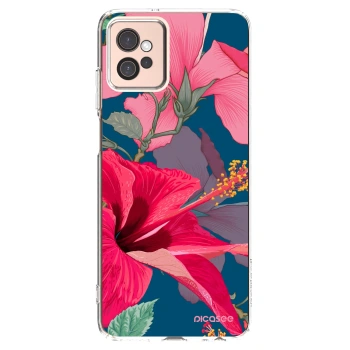Picasee Motorola Moto G32 Hülle - Transparentes Silikon - Hibiscus