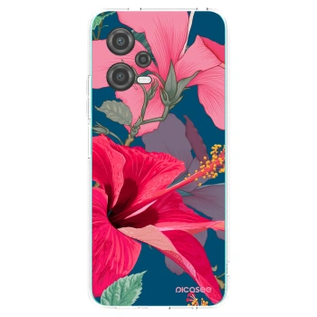 Picasee Xiaomi Poco X5 Hülle - Transparentes Silikon - Hibiscus