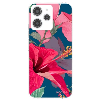 Picasee Xiaomi Redmi 12 4G Hülle - Transparentes Silikon - Hibiscus